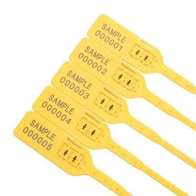 Poistenie dvojitého zámku Raz použite plastovú bezpečnostnú pečať